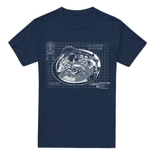 STAR TREK Mens Bridge Print T-Shirt