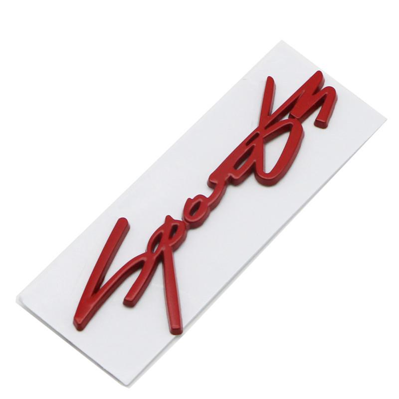3D Car Styling SPORT Car Sports Word Letter Metal Car Sticker Trunk Emblem Badge Decal Decoration Auto Accessories