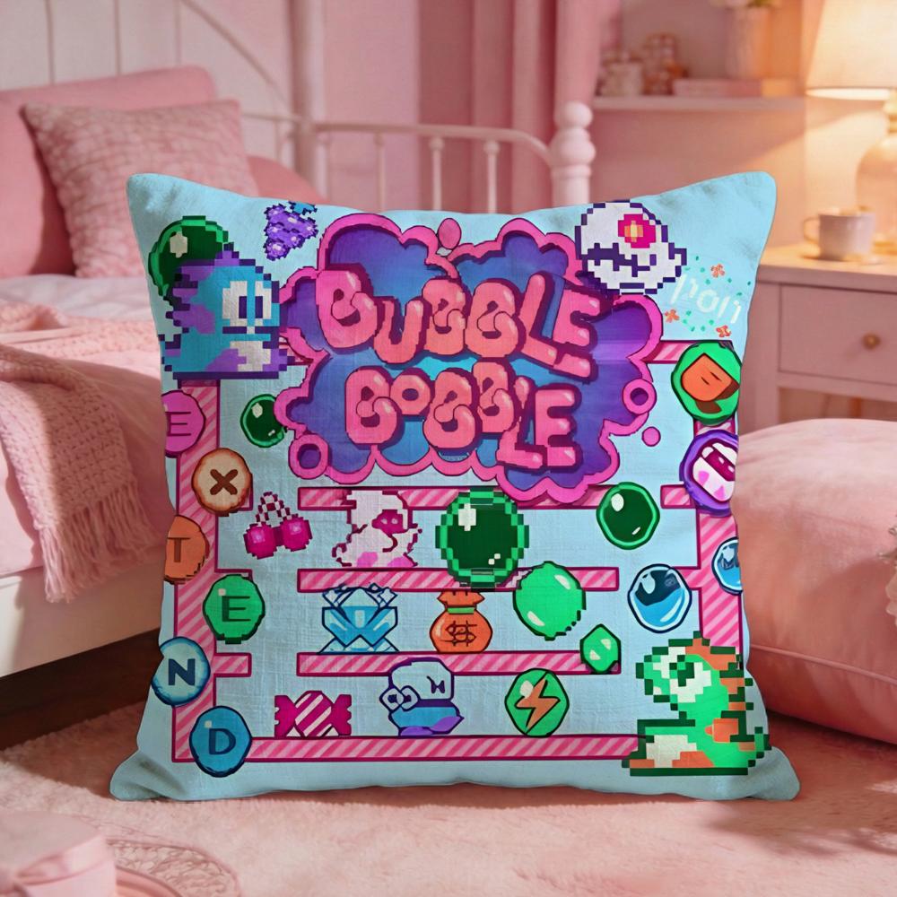 BBubbles Bobbles Game Cute Cushion Cover Premium Comfort Reversible Pillow Cove Two In One Design For Any Room Car Interior