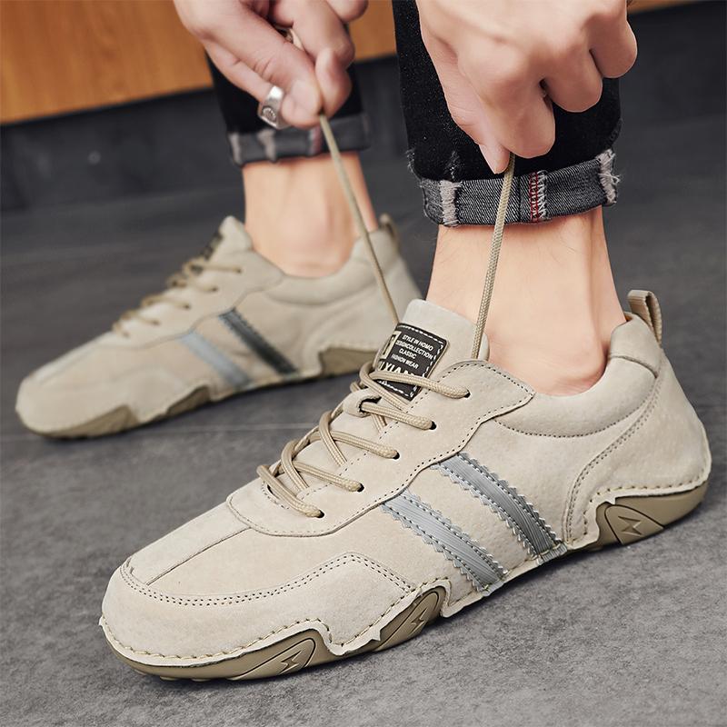 Men's Single Shoe Soft Sole Set Wearing Loafers New Designer Luxury Casual Walking Outdoor Non Slip Flat Shoes