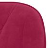 Dining Room Chairs 2 Pcs Swivel Burgundy Velvet