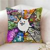 The B-Battle Cats Cute Pillow Case Pillowcase, Double-Sided Printed, Sofa Cushion, Bedroom Headboard Pillow