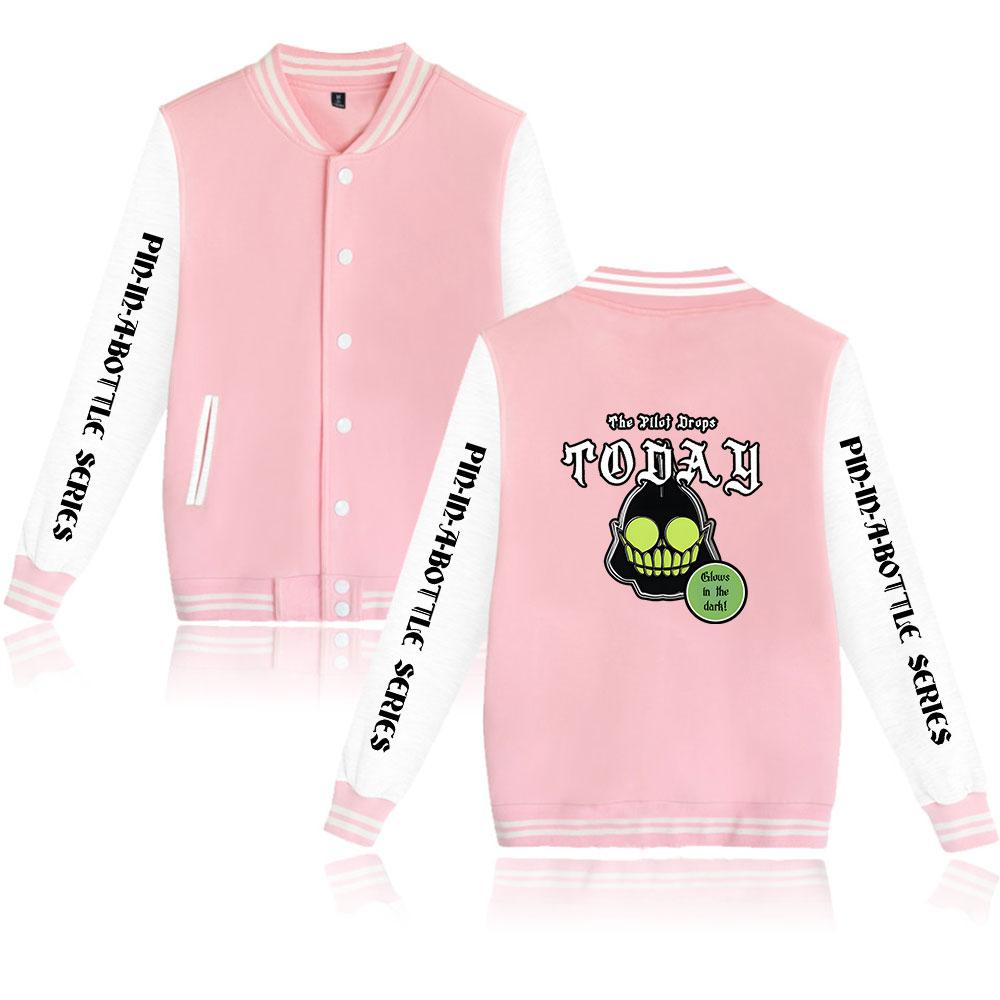 

Мода Куртка The Gaslight District Женская Мужская Оверсайз Харадзюку Бейсбольная Куртка Куртка Уличная Одежда Весна Осень Верхняя Одежда XXS розовый