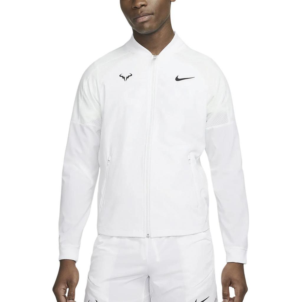 Nike Dri-FIT Rafa Quick-Dry Zipper Breathable Long Sleeve Jacket Men Jackets White DV2886-100