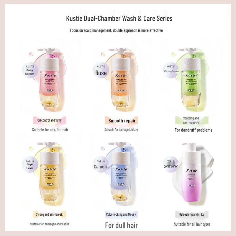 Kustie Dual-Chamber Color-Fixing Nourishing Shampoo