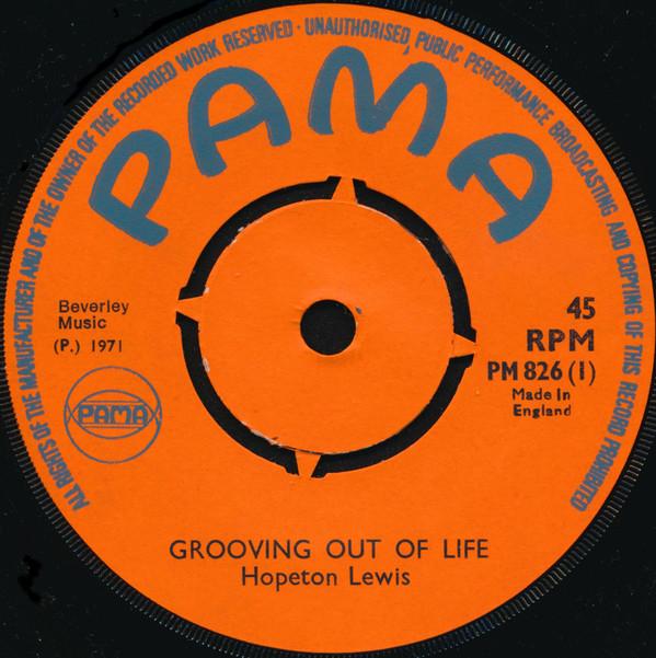 

7inch Record HOPETON LEWIS THE M. SQUAD Grooving Out Of Life PM826 Pama Records 1971 UK Reggae Ska Dub Used