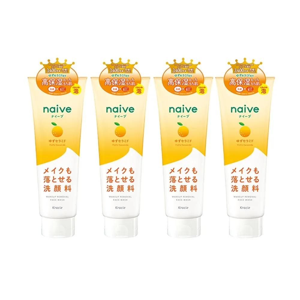 

Naive Makeup Remover Facial Cleansing Foam with Yuzu Ceramide 200g (4 packs)