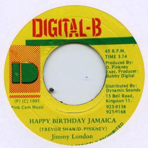

7inch Record JIMMY LONDON - Happy Birthday Jamaica none Digital B 1991 Jamaica Reggae, Ska & Dub Used