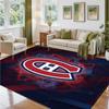 Montreal Canadiens Design Crystal Velvet Rug Soft Decorative Mat for Bedroom Entrance