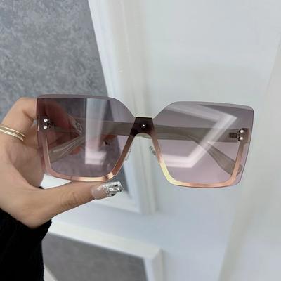 Personality Square Sunglasses Women Men Gradient Sun Glasses Female Male Designer Brand Classic Travel Outdoor