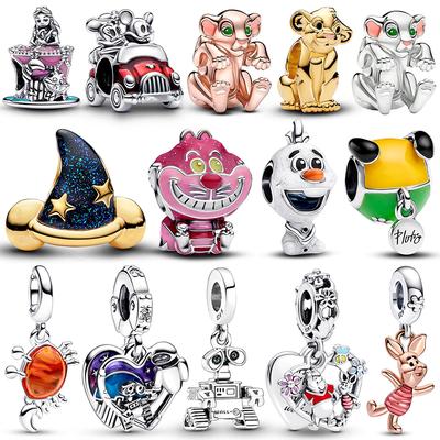Pingente Original Animal Rei Simba Contas Servem em Pulseiras Colares Para Pingentes Cobre Mulheres Luxo Joias Diy Fabricação
