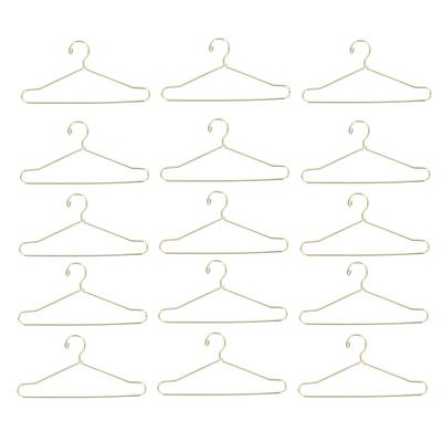 Alasum 25-Piece Set of 10cm Gold Doll Hangers, Metal, for Dolls  Organize and Display 13 and 14 Scale Plush Dolls, Clothes, and Outfits (Gold)