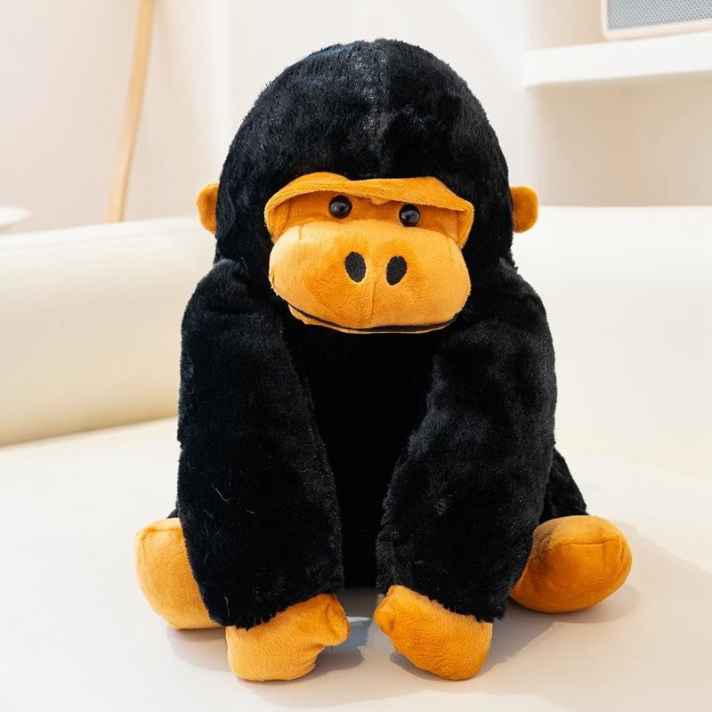 Cartoon Cute Black Orangutan Bag Plush Toy Doll Monkey Doll Girl Bag Backpack Messenger Bag