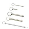 Hongtu 2pcs Diameter 6mm M6*32/45/50/60/70/80 Quick Release Ball Pin Locking Pin Steel with Nickel