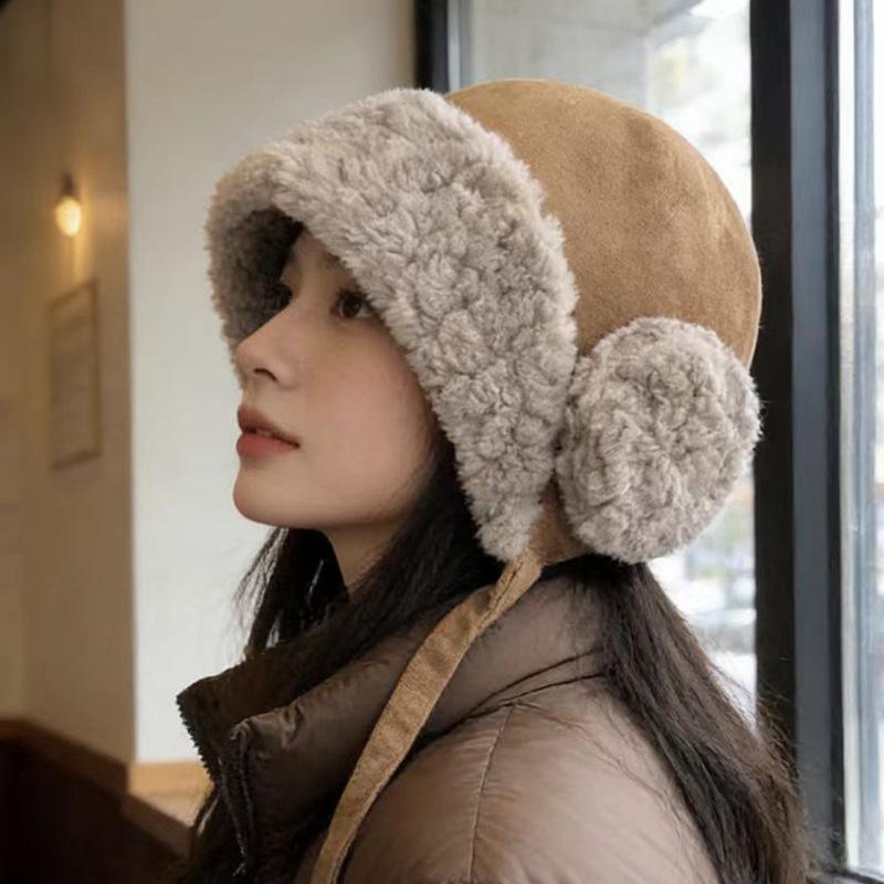 

Versatile cold-proof knitted hat Japanese big head circumference windproof cycling ear protector M（56-58cm）