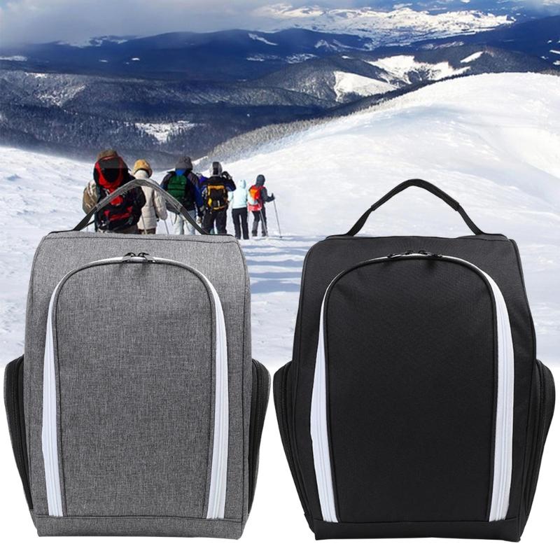 Golf Shoe Bag with Ventilation & Outside Pocket Travel Shoes Pouch Golf Shoe Carry Tote Bag Zippered Sport Shoes Bag