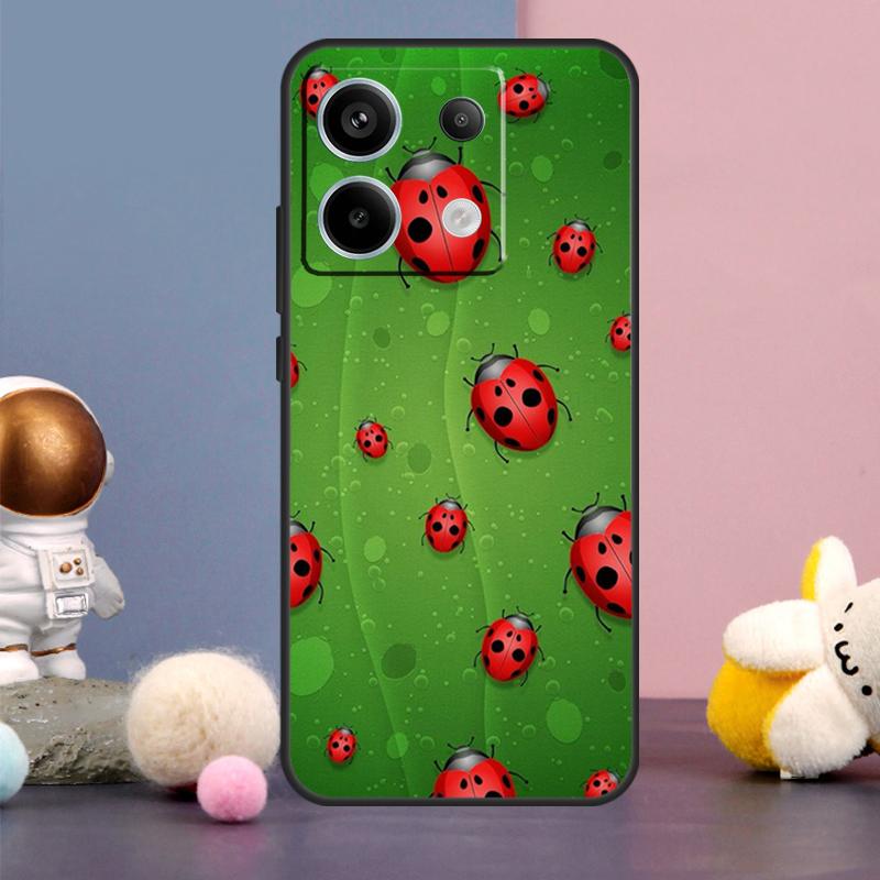 

Ladybug Beetle Case For Xiaomi Redmi Note 9 10 11 12 13 Pro Plus 12S 11S 10S 9S Remdi 12 13 C 9C 10C Cover Redmi Note 10S