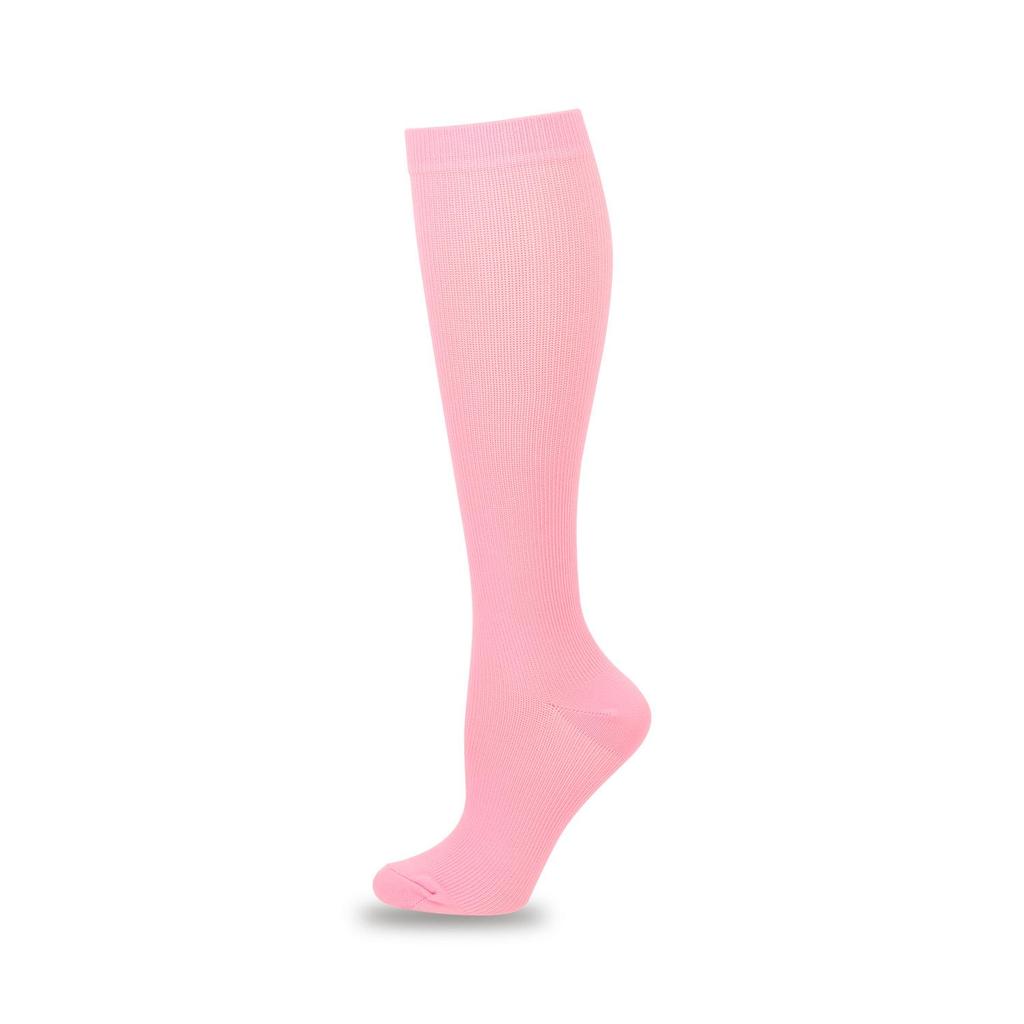 Unisex Outdoor Lauf- und Radsport Kompressionssocken - Lang, einfarbig, elastische Wadenstütze.