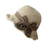 Women Foldable Fisherman Hat with Bowknot Casual Beach Sun Hat Lightweight Breathable Wide Brim Design Summer Style
