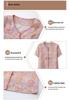 Mom's Chinese Style Summer Top Set: Short-Sleeved Shirt & Two-Piece Outfit for Middle-Aged and Elderly Women