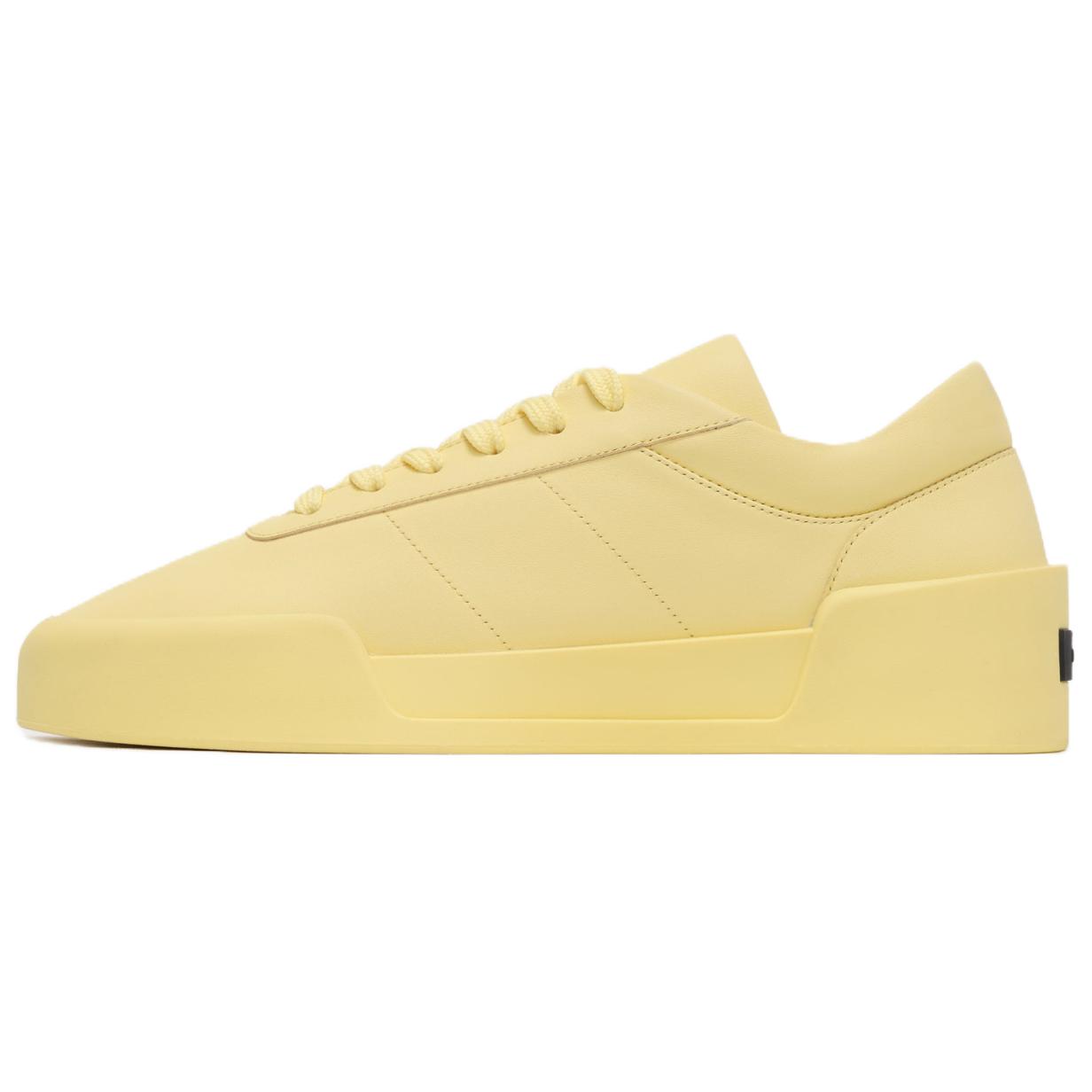 

Fear Of God Leather Low Top Lace Up Sneakers Unisex Sneakers Yellow FG880-101FLT-741 45