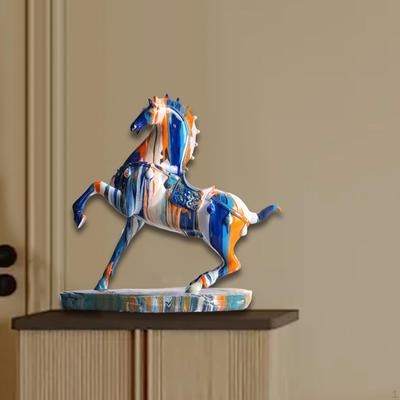 Horse Sculpture Decorative Figurine Animal Modern Statue Tabletop Ornament for Cabinet Office