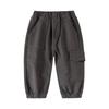 Boys' Solid Color Mid-Waist Pants Spring and Autumn Children's Casual Pants Baby Patchwork Cotton Long Pants Jogger Pants