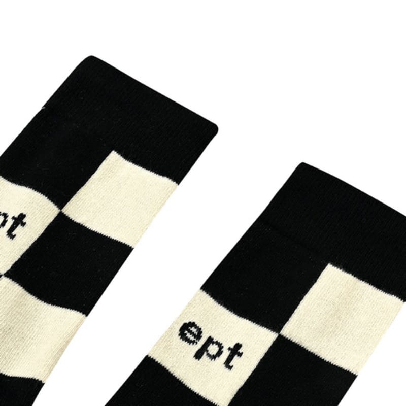 EPT CHECKBOARD SOCKS (BLACK_IVORY)