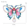 Broșă Emailată Fluture Stil Chinezesc Pandantiv Perlat Pictat Manual Design Elegant Simplu Accesorii Corsaj Cheongsam & Ace de Îmbrăcăminte
