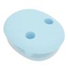 2 In 1 No Mess Snack Container Leak Proof Food Storage Snack Box with Finger Lid Keep Hands Clean Blue