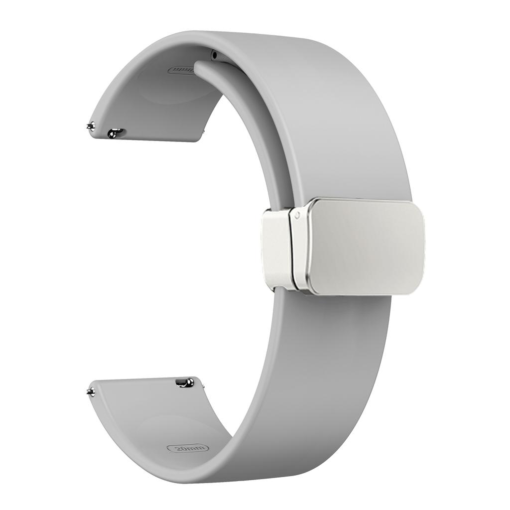 Sport Bands for Huawei Watch 4/Watch 4 Pro/Watch 3/Watch 3 Pro,Silicone 22mm Watch Strap with Silver Magnetic Folding Buckle