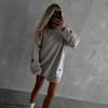 Ins Street Hole Wasteland Wind Loose Sweater Women's Autumn Round Neck Trendy Temperament