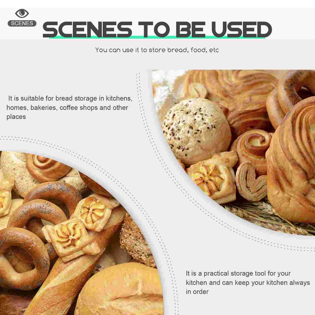 Bread Storage Box Transparent Case Refrigerator Plastic Container Snacks Holder Loaf Pan Drawer Kitchen