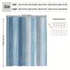 1 Stück Minimalistischer Moderner Stil Blau-Weiß Vertikales Streifenmuster Gedruckter Duschvorhang, 120x180cm, 150x180cm, 180x180cm, 180x
