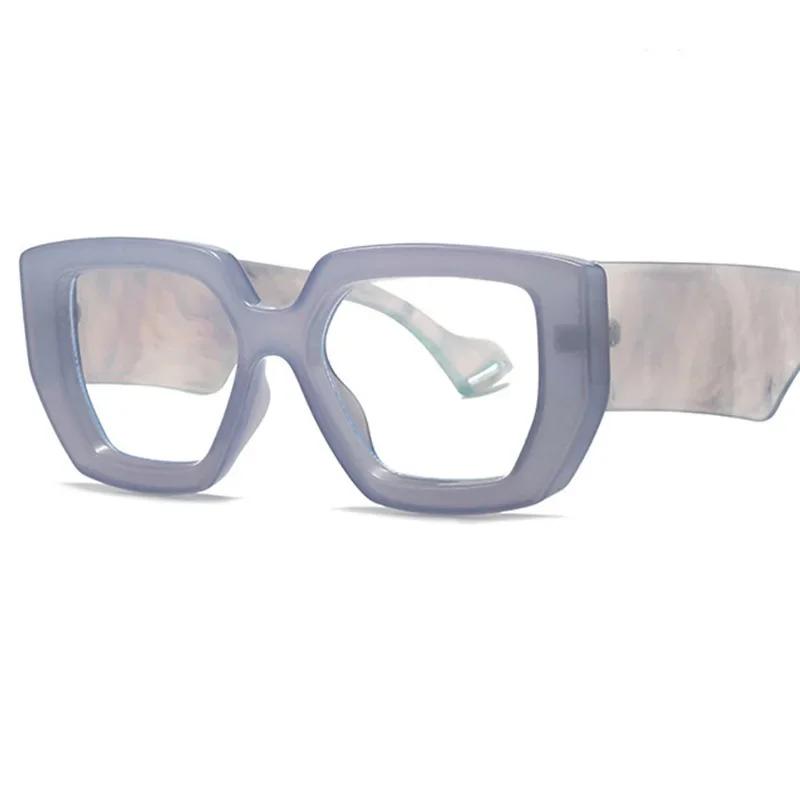 Y2k Cool Handsome Square Glasses Unlimited Anti Blue Light Women's Decorative Clear Computer Glasses