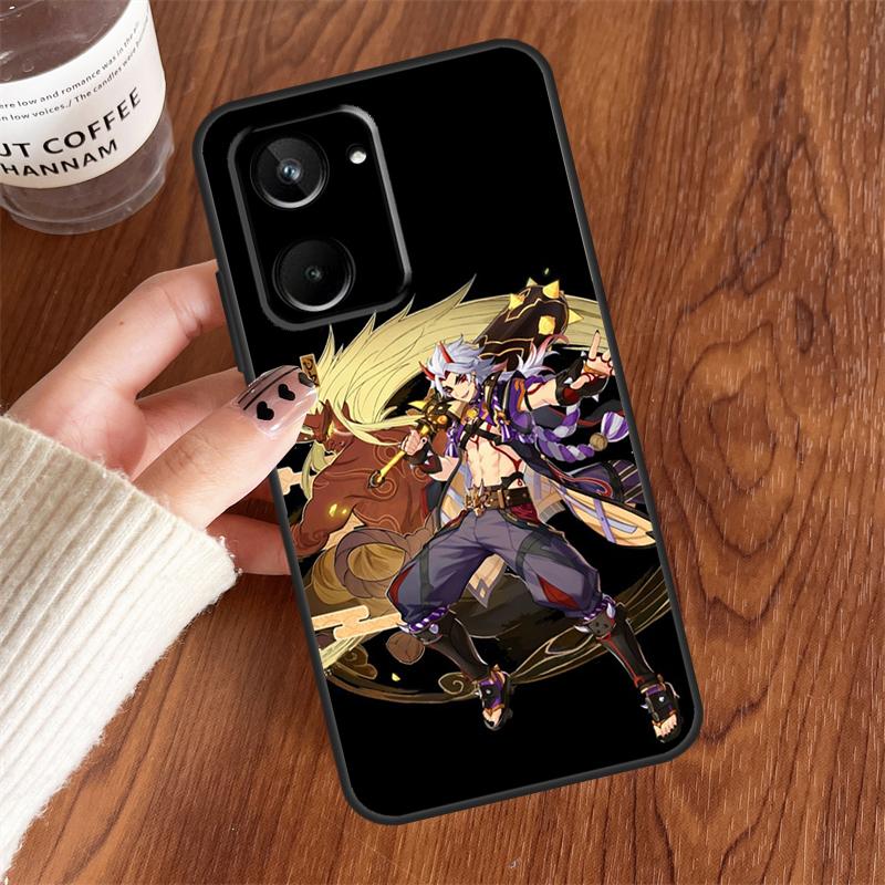 Genshin Impact Arataki Itto For Realme 15 Pro GT7 GT6 10 11 12 13 14 Pro Plus C75 C71 C65 C63 C61 C53 C67 C35 C55 Case