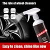 Tire Rust Remover Car Wheel Hub Rust Remover Spray 300ml Car Wheel Maintenance Rust Inhibitor Iron Oil Contaminant Yellow Black