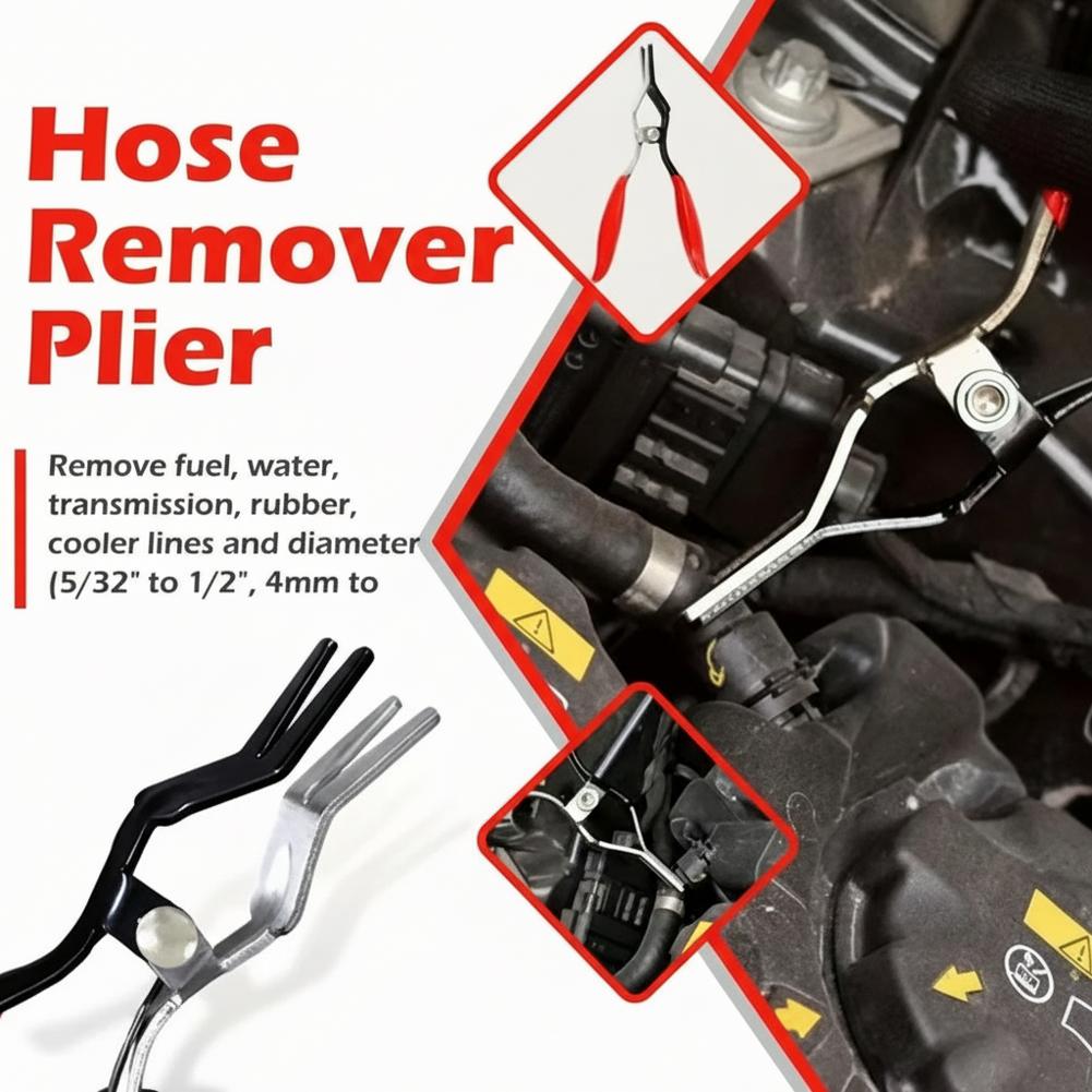 Kit Fascette per Tubi 4pz/Set, Sgancio Linea Carburante, Pinze Sgancio Elettrico per Veicoli, Set di Attrezzi Pinze Rimuovi Tubi