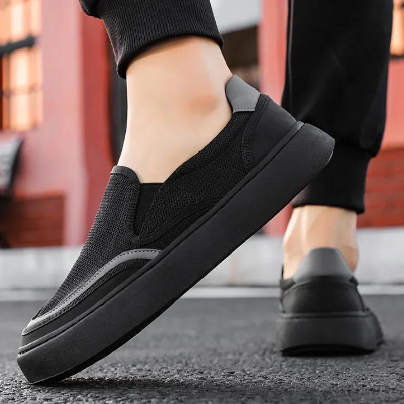 Modische Sneaker für Herren Slipper Weiche Sportschuhe Atmungsaktive Mesh Laufschuhe Herren Hohe Qualität Leichtgewicht tenis zapatillas de hombre