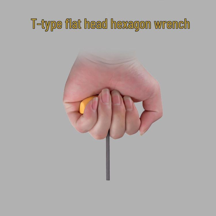 T-Handle Mini Hex Key Screwdriver Set: 2, 2.5, 3, 4, 5mm