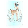 Watercolor Baby Deer Personalized D Textured Metal Poster Wall Art Vintage Tin Signs for Decoration Bedroom Accessories House
