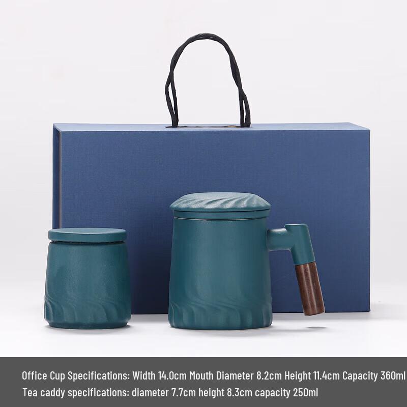 Chaxun Gradient Ceramic Mug with Lid and Infuser