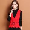 V-neck Vest for Spring and Autumn Women Stylish Goddess Knitted Vest