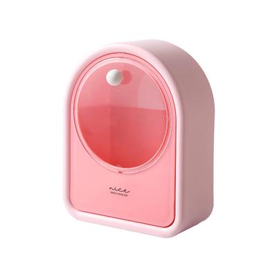 Wall Mounted Cotton Pad Storage Box Cosmetic Swab Organizer Moistureproof Sturdy Adhesive Case for Bathroom Toilet