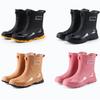 Wasserdichte, rutschfeste Unisex-Gummistiefel für Angeln, Arbeit und Bau – Mittellang, Modisch.