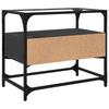 Vidaxl Szafka Pod Tv Ze Szklanym Blatem, Czarna, 60X35X51 Cm