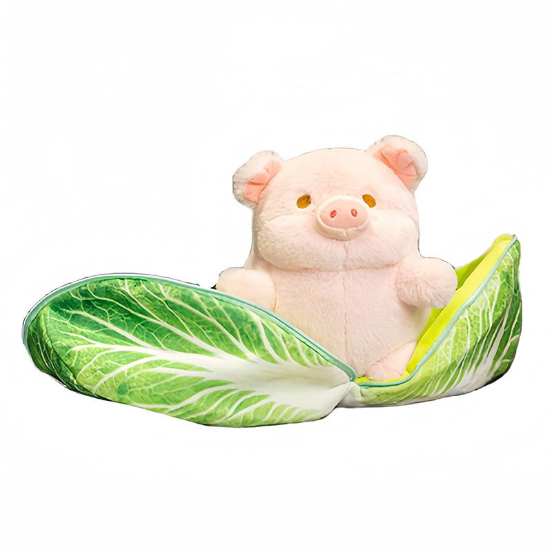 Boat Cabbage Pig Doll Plush Toy Doll Cute Pig Girl Sleeping Pillow Grabbing Machine Doll