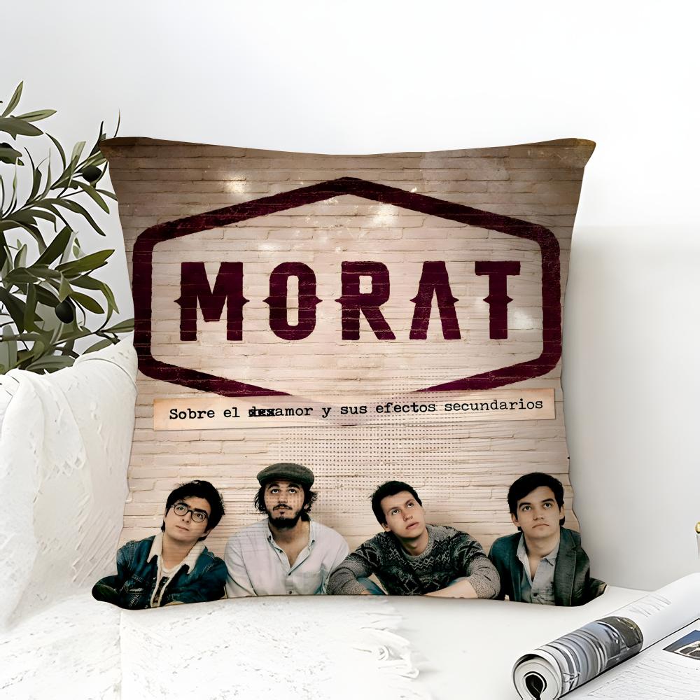 Rock Music M-Morat Band 4 Pillow Case Linen Pillow Case Sofa Home Decor Cushion Cover Cushion Cove