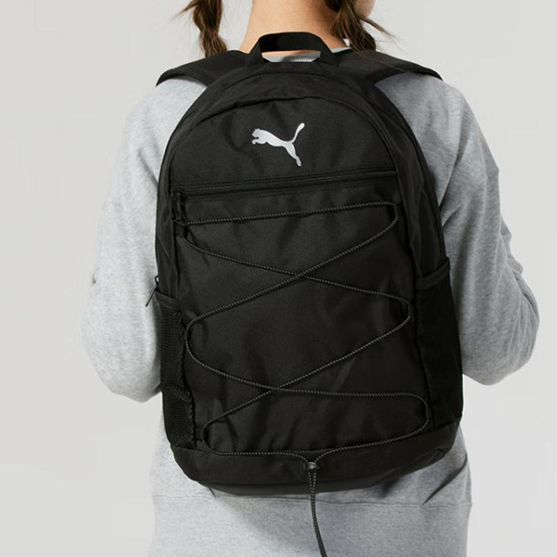 New PUMA Fabric Backpack Medium Size Unisex Black 091181-01