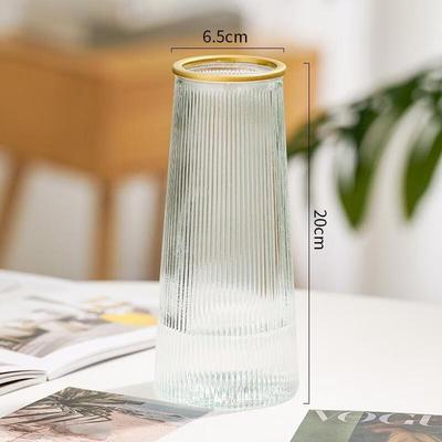 JINGRUIXIANG Chinese Style Large Glass Vase